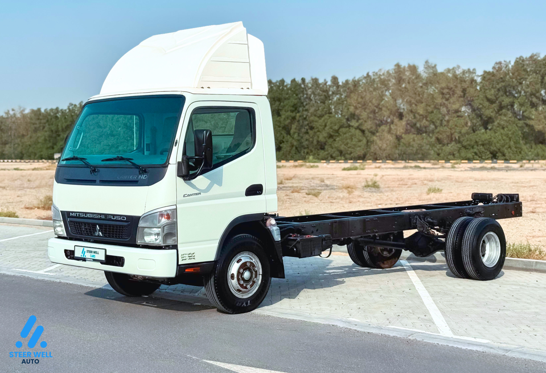 2017 Mitsubishi Canter HD durable Bare Chassis – White